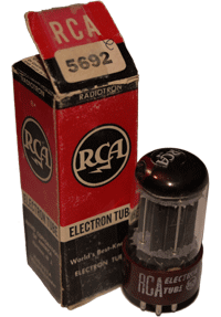 RCA Vacuum tube and vintage box